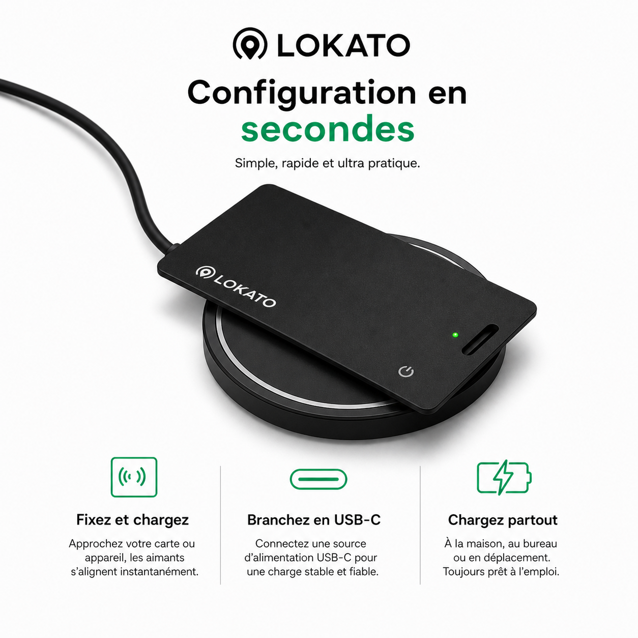 Cargador Inalámbrico Magnético Lokato